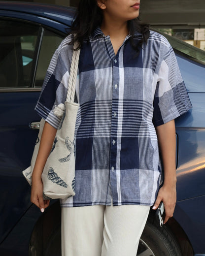 Indigo Grid Shirt